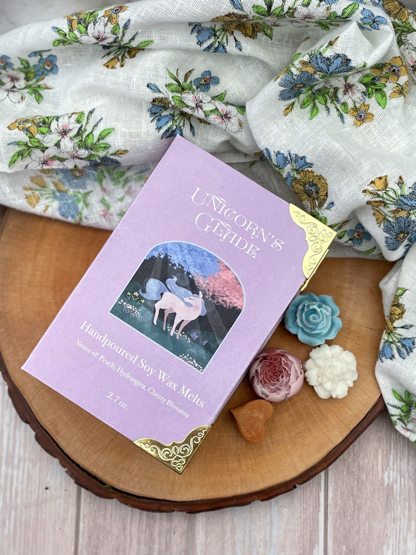 Unicorn's Glade | Soy Wax Melts with Magnetic Book Box
