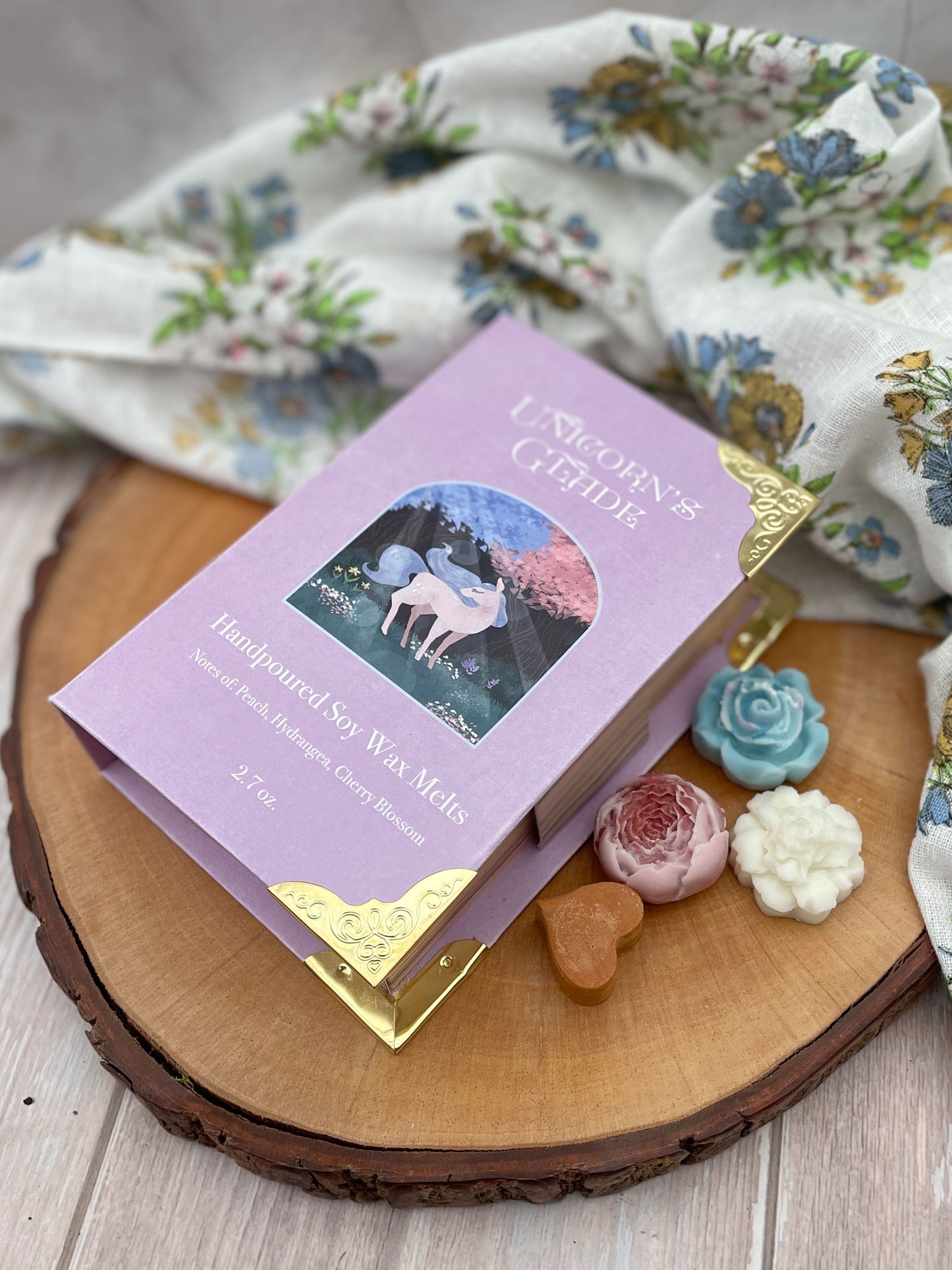 Unicorn's Glade | Soy Wax Melts with Magnetic Book Box