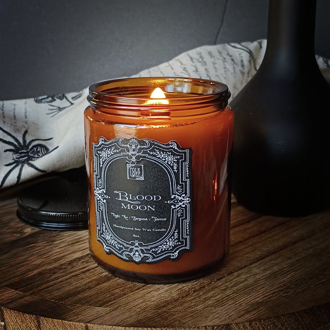 Blood Moon || 8oz Scented Soy Wax Candle
