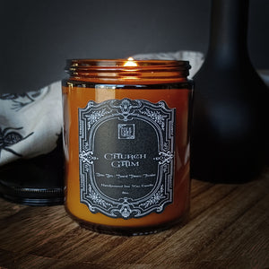 Church Grim || 8oz Scented Soy Wax Candle