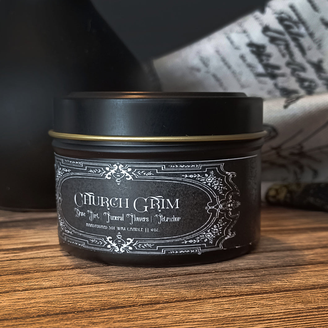 Church Grim || Scented Soy Wax Candle