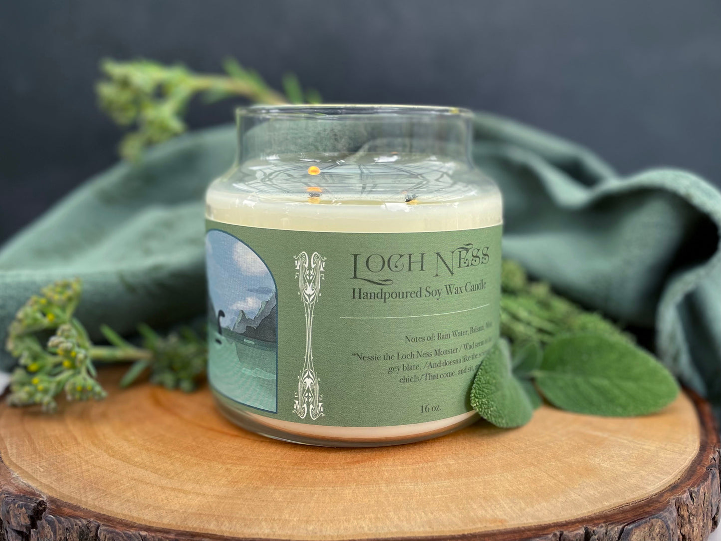 Loch Ness || 16 oz. Double Wick Candle